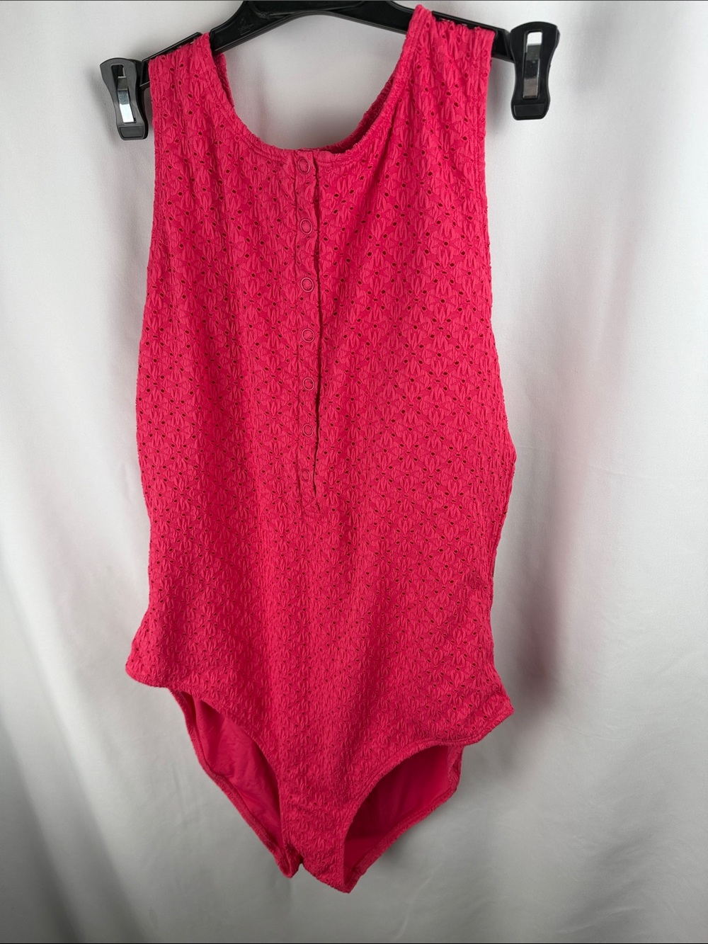 Andie The Malibu One Piece - Eyelet - Begonia Various Sizes - Picture 4 of 13